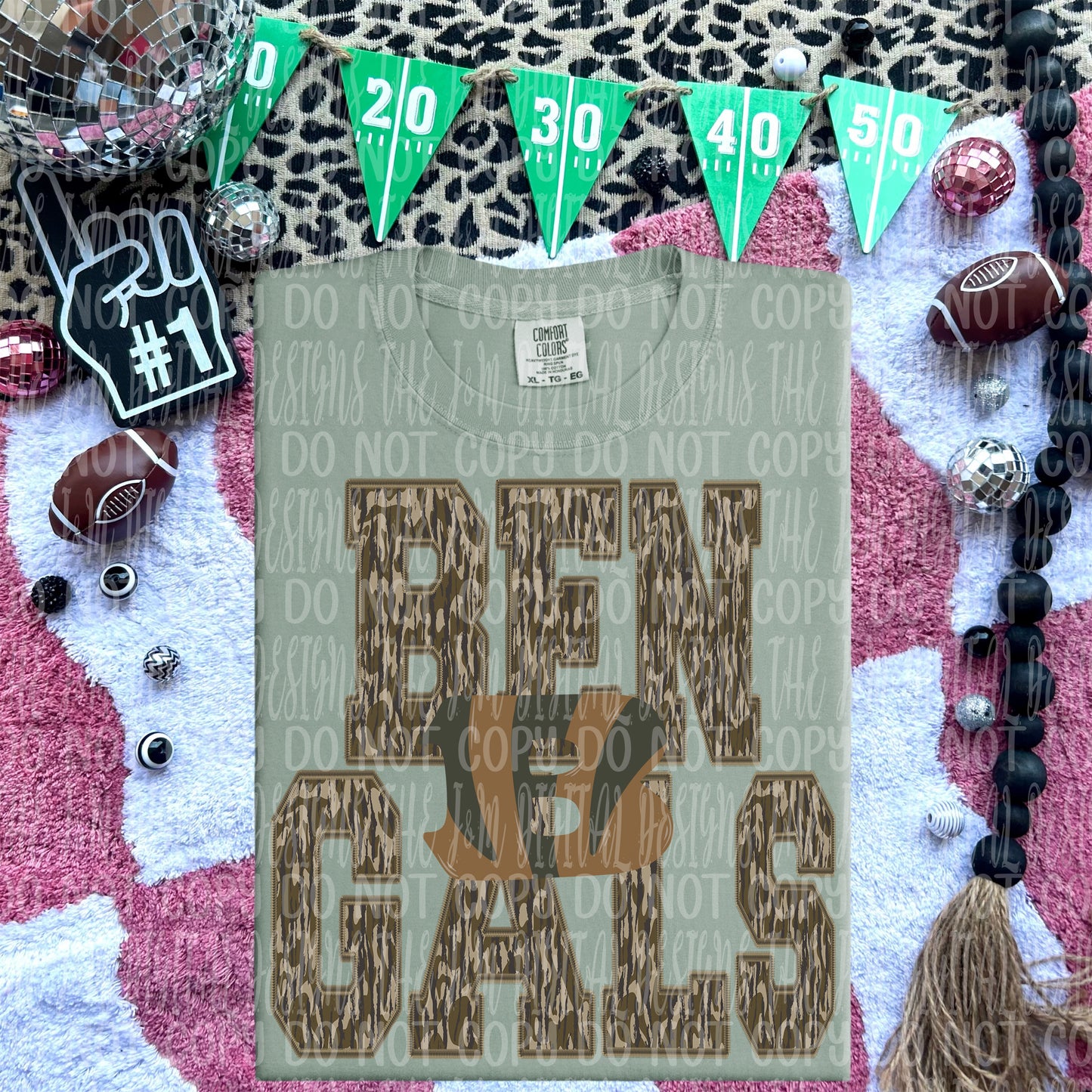 Bengals - mascot camo - DTF TRANSFER (JMD)