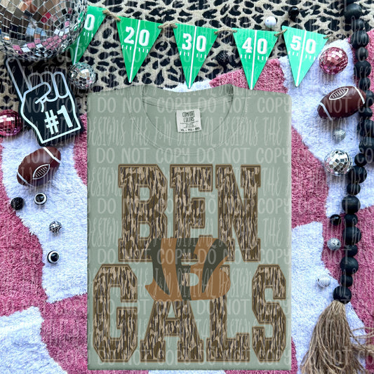 Bengals - mascot camo - DTF TRANSFER (JMD)