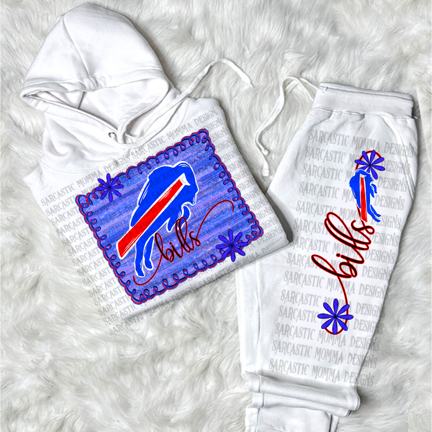 Bills football framed - DTF TRANSFER (SMD AU25)