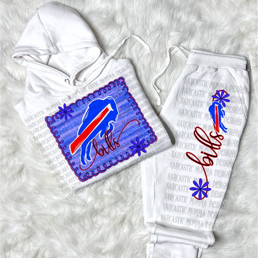 Bills football framed - DTF TRANSFER (SMD AU25)