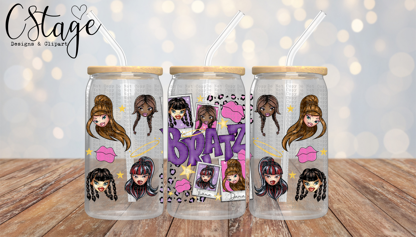Dolls - UV dtf wrap 16oz libbey : throwback throwdown collab