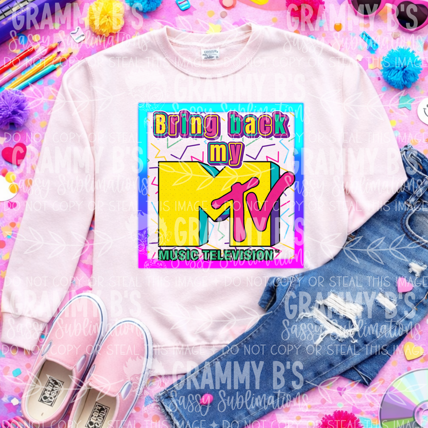 Bring Back my Music TV -DTF TRANSFER (Raisedon90s)