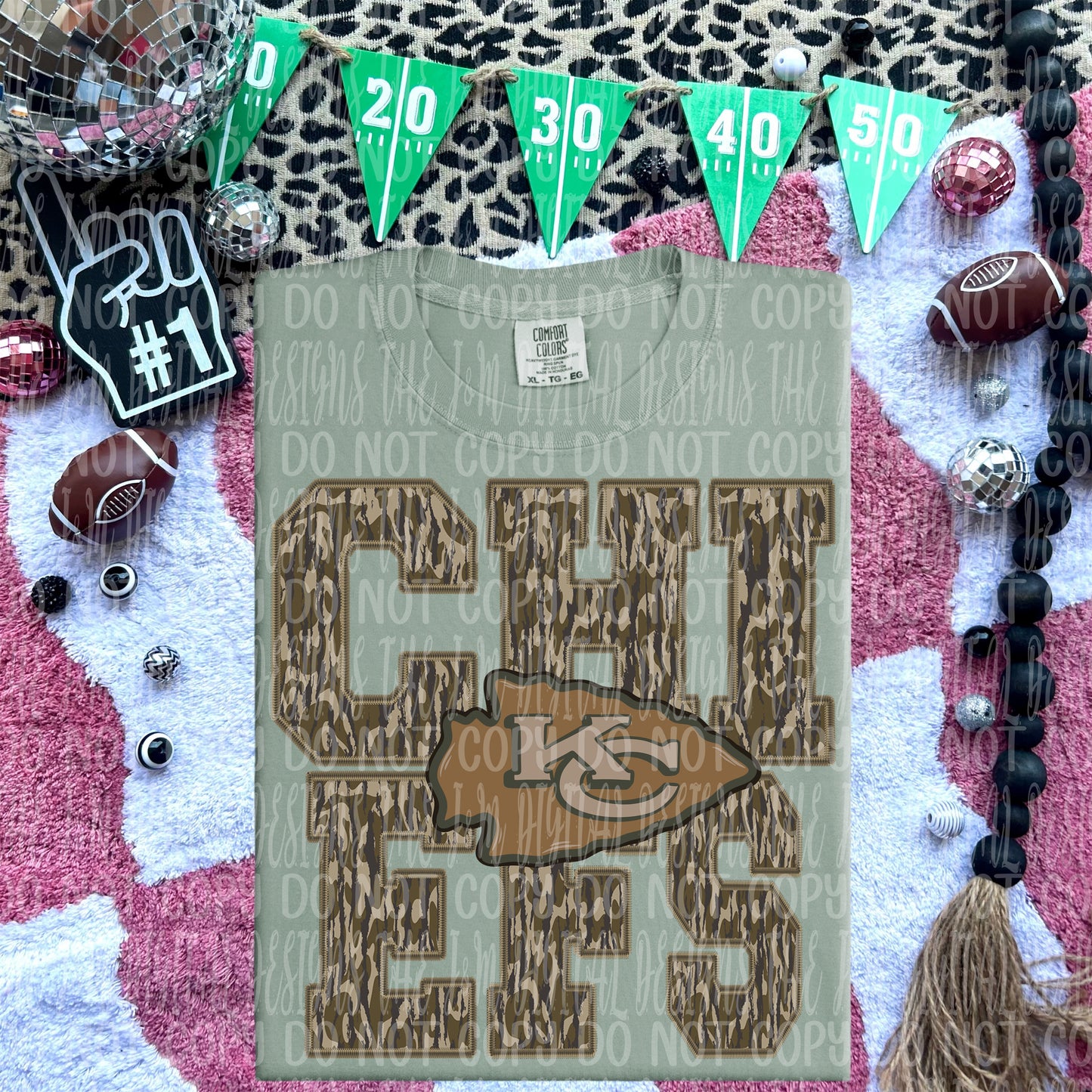 Chiefs - mascot camo - DTF TRANSFER (JMD)