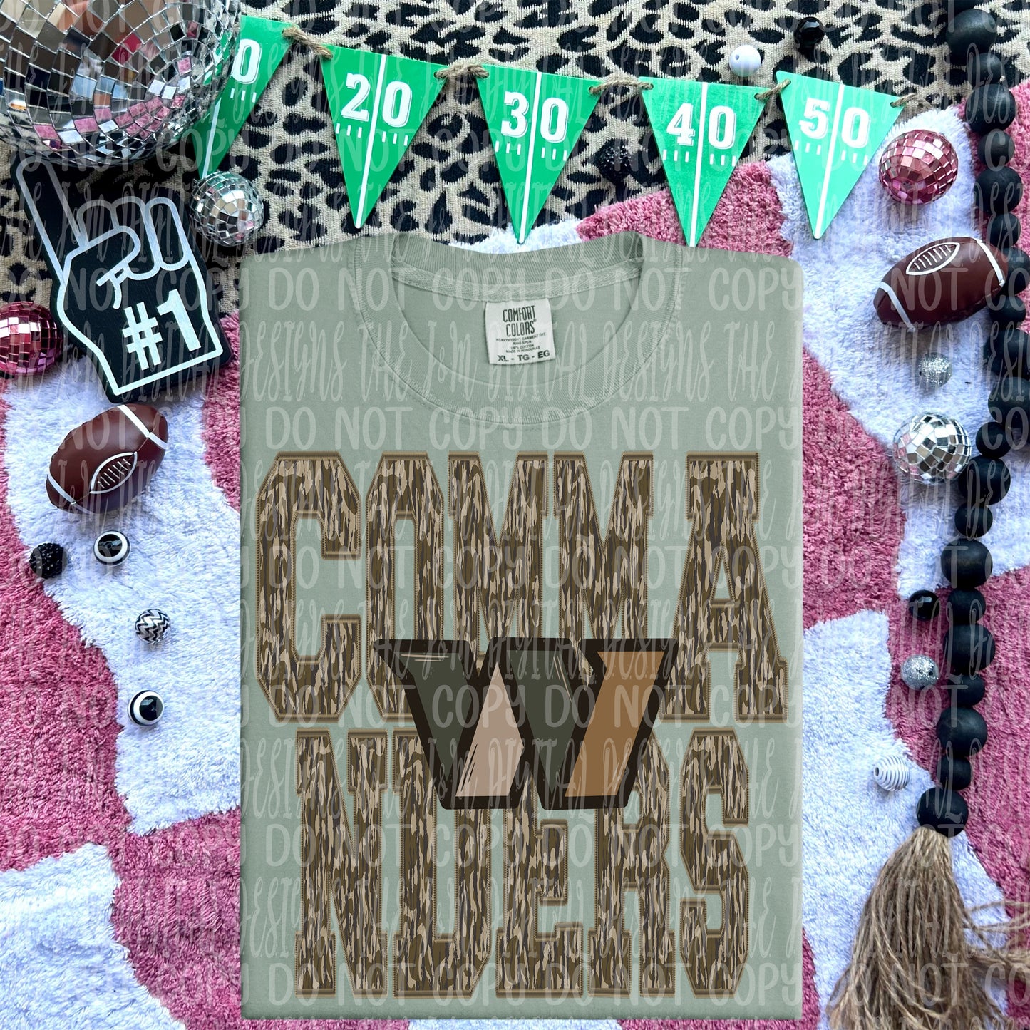 Commanders - mascot camo - DTF TRANSFER (JMD)