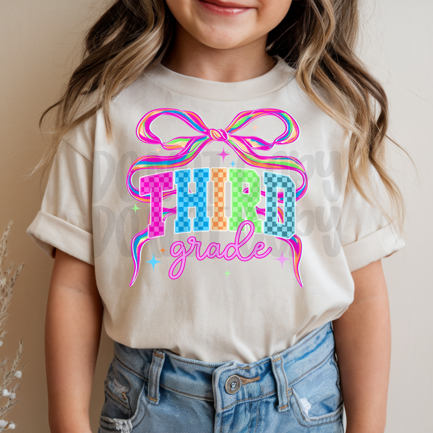 Third Grade girly bow coquette- DTF TRANSFER