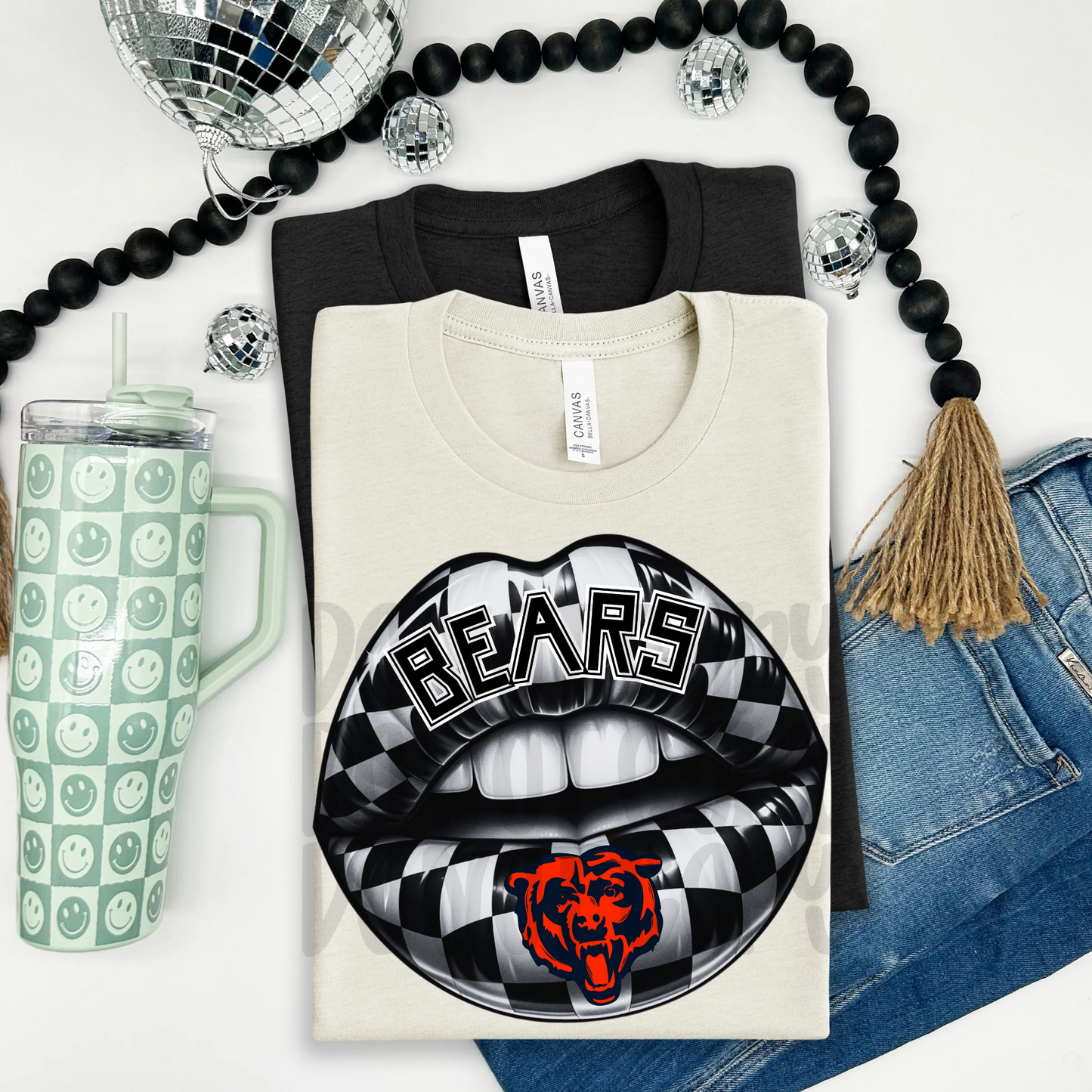 Bears ; Checkered Lip - DTF TRANSFER (T4KD)