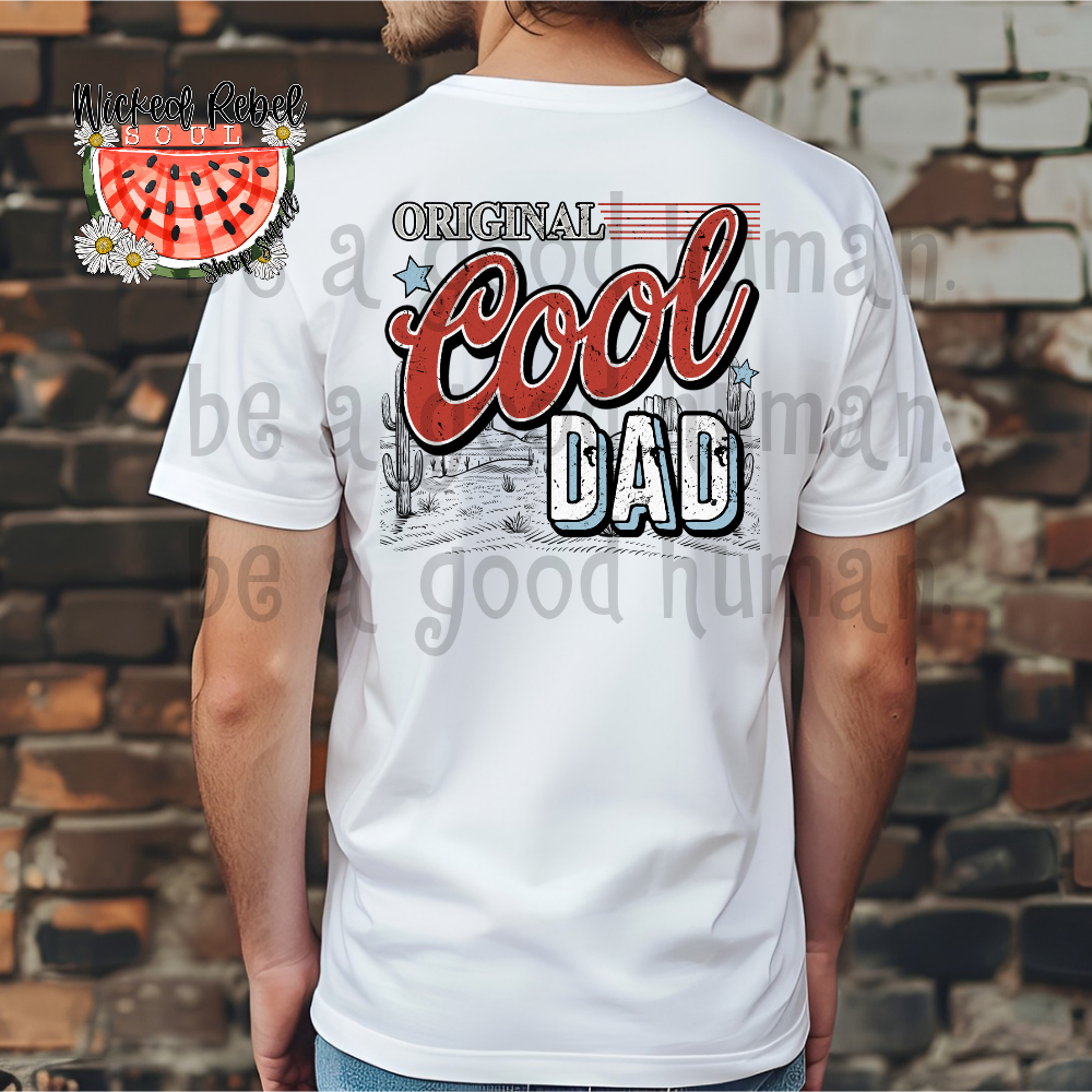 Original cool Dad BLACK - DTF TRANSFER (CCD)