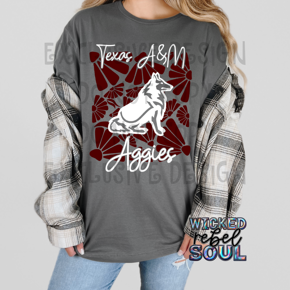FOOTBALL TEAMS ; Retro groovy flowers EXCLUSIVE - DTF TRANSFER