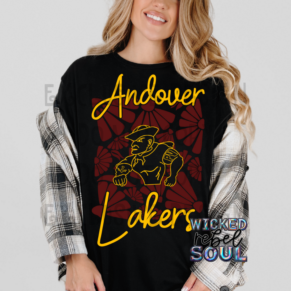 FOOTBALL TEAMS ; Retro groovy flowers EXCLUSIVE - DTF TRANSFER