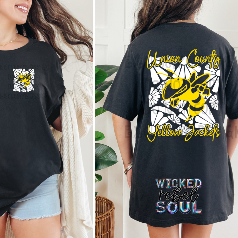 FOOTBALL TEAMS ; Retro groovy flowers EXCLUSIVE - DTF TRANSFER
