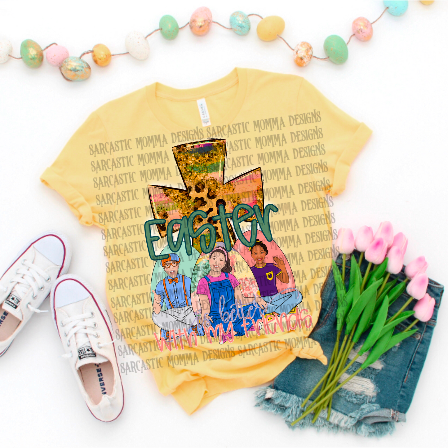 Easter is better with my friends-DTF TRANSFER (SMD)