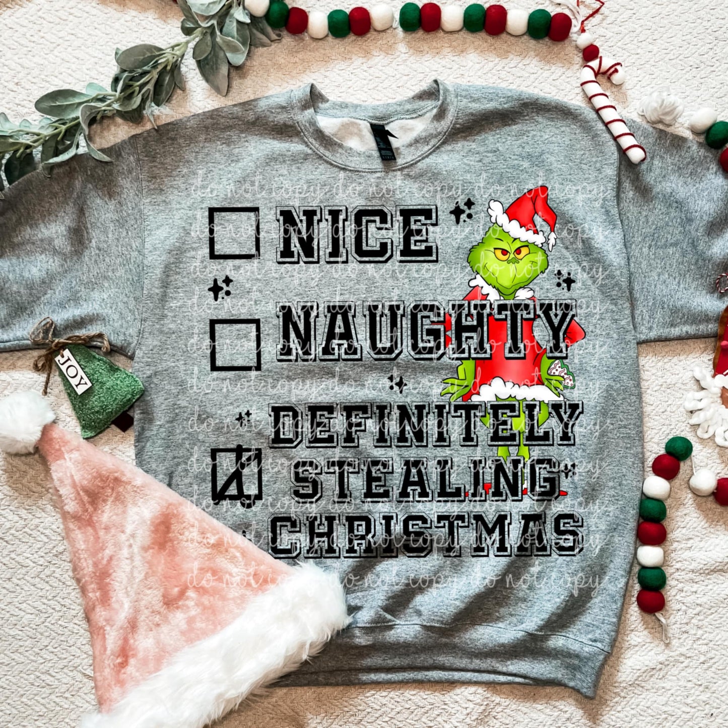 Definitely stealing Christmas- DTF TRANSFER (MMDD N24)