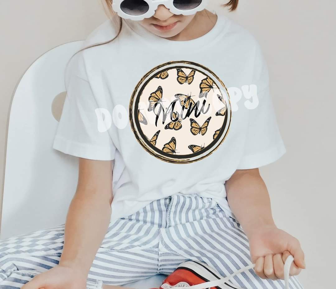 Mama Mini matching Butterflies - DTF TRANSFER ONLY (RTD)