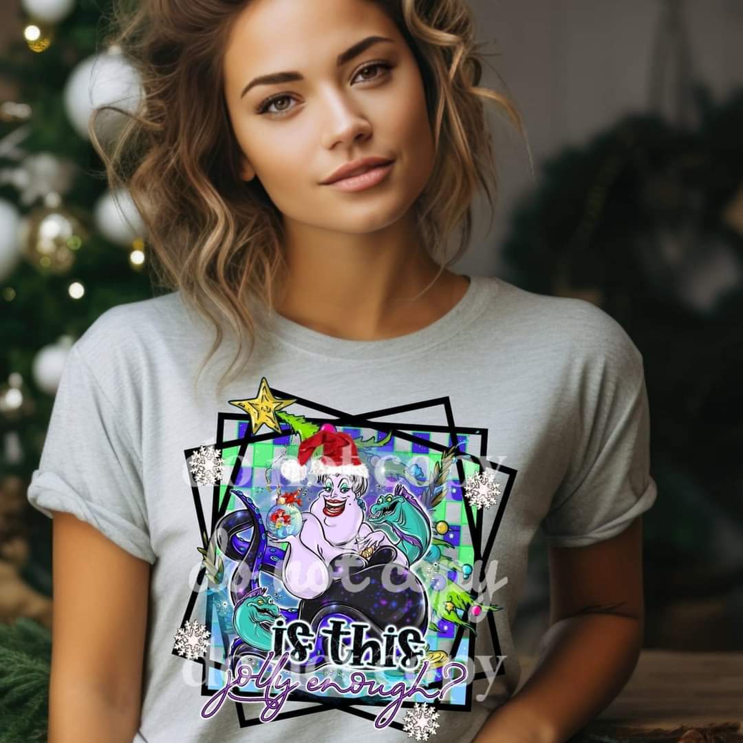 Is this Jolly enough - DTF TRANSFER (TED/SSDD) villain christmas