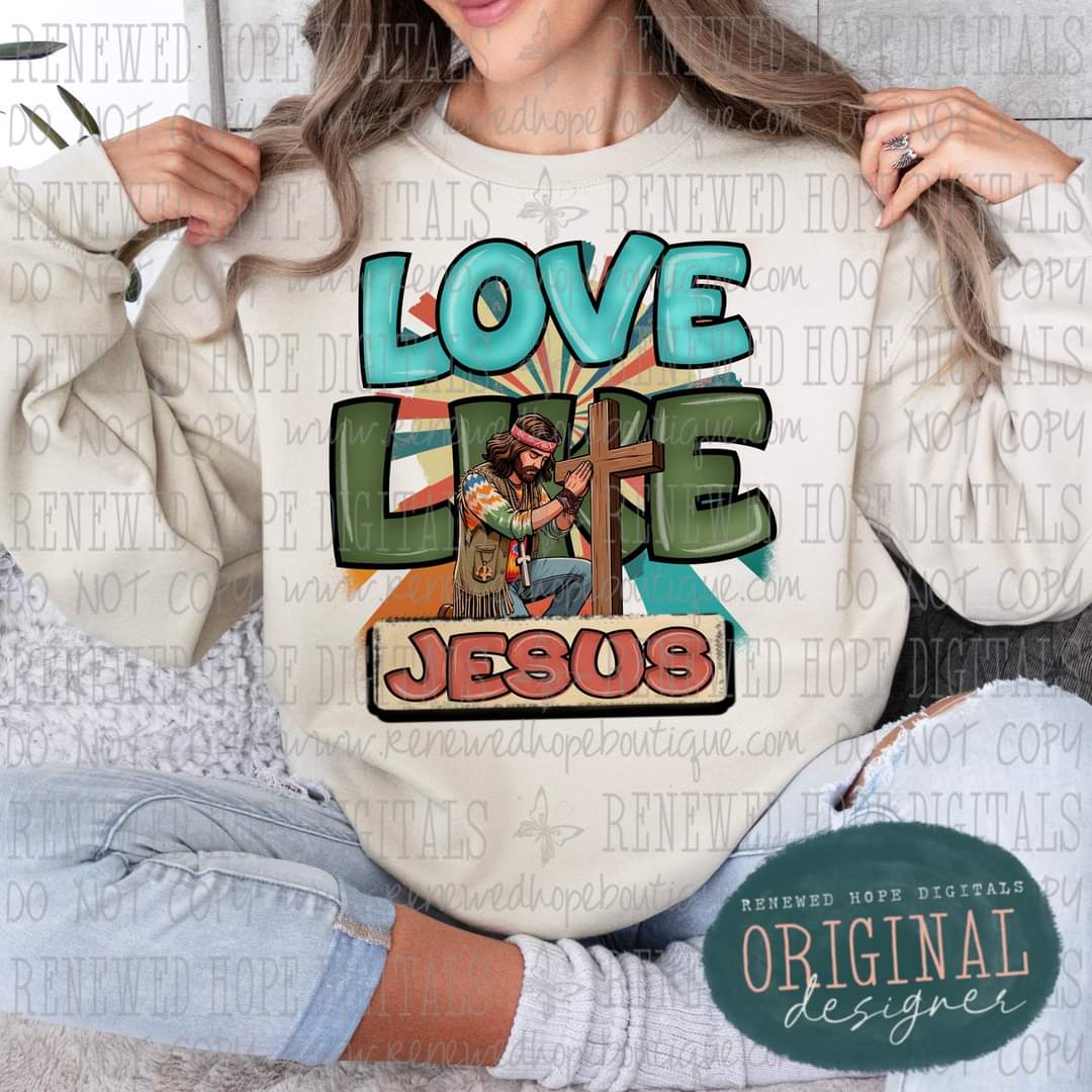 Love like Jesus - DTF TRANSFER (KD collab)