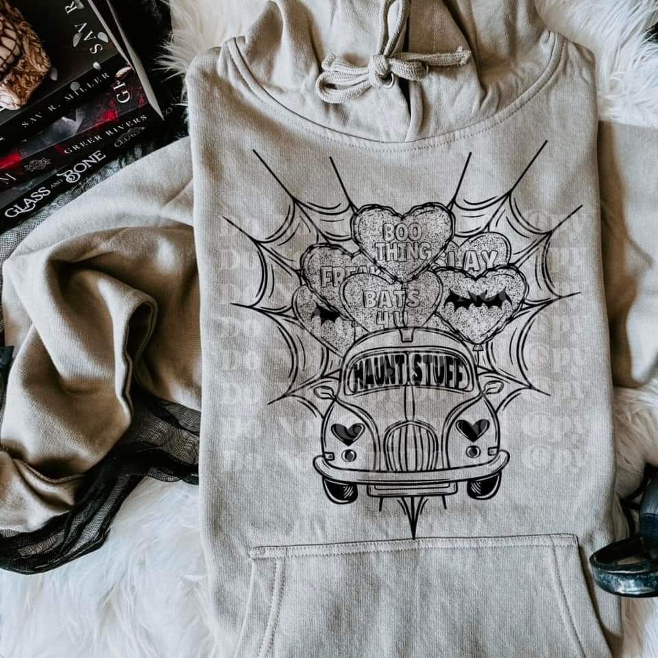 Spooky Valentine Car - DTF TRANSFER (CSC/SDD)