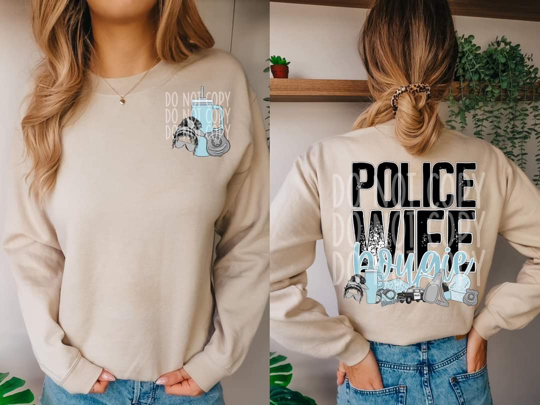Police Wife Bougie - DTF TRANSFER (TED)