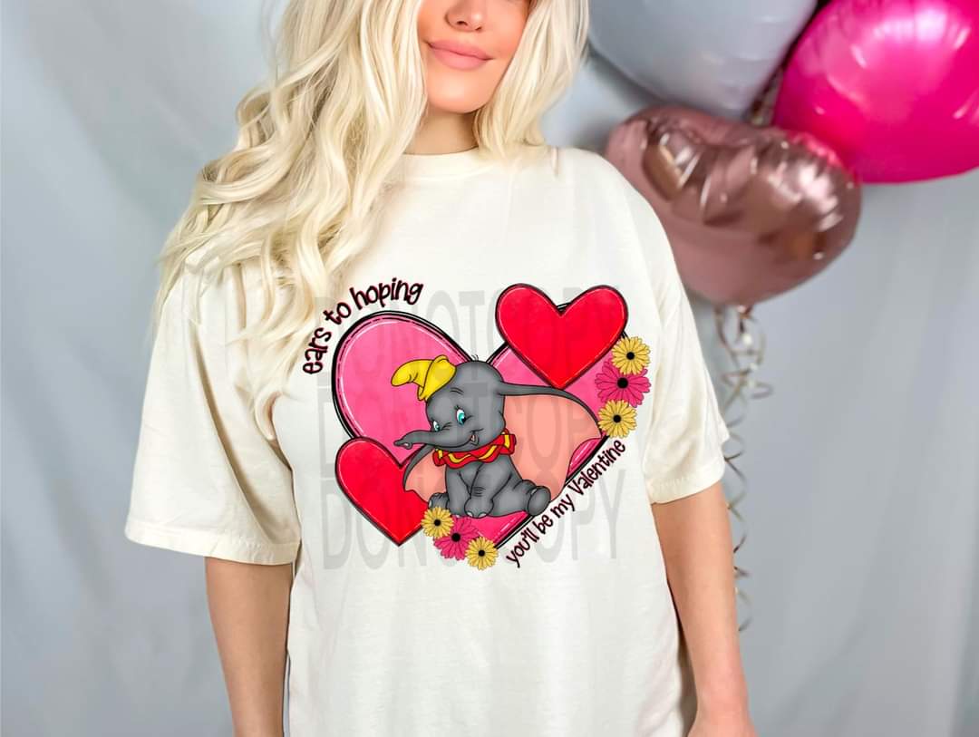 Dumbo Valentine - DTF TRANSFER (FDC/DFDC)