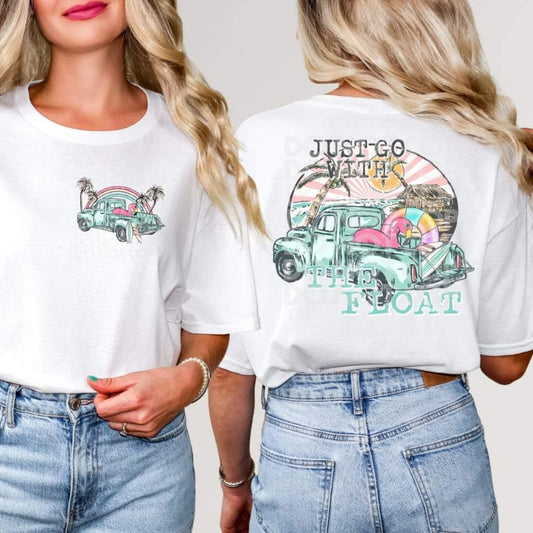 Just go with the float vintage truck - DTF TRANSFER (SSDD)