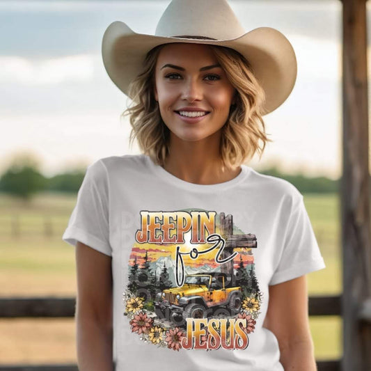 Jeepin For Jesus - DTF TRANSFER (SSDD)
