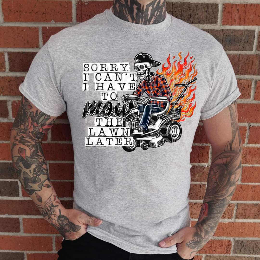 Skellie mow the lawn Dad - DTF TRANSFER (TED)