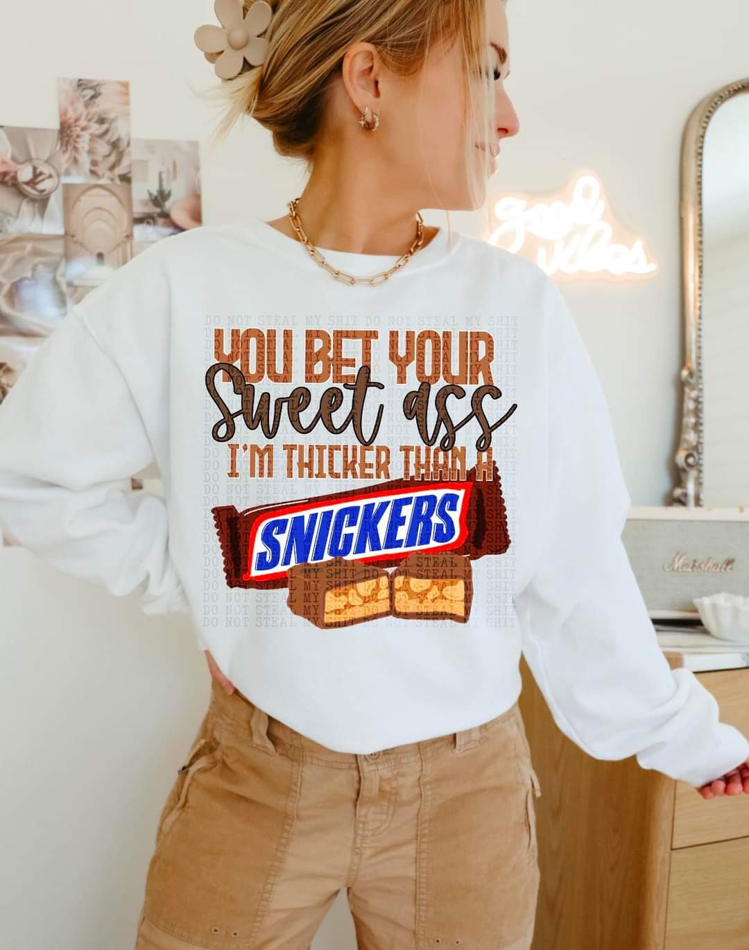 Thicker than a Snickers - DTF TRANSFER (Snarky Snacks Collab DDD/RHD)