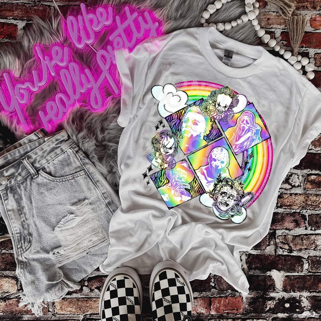 Rainbow horror- DTF TRANSFER (LF horror Collab SSDD, DDV, RHD)