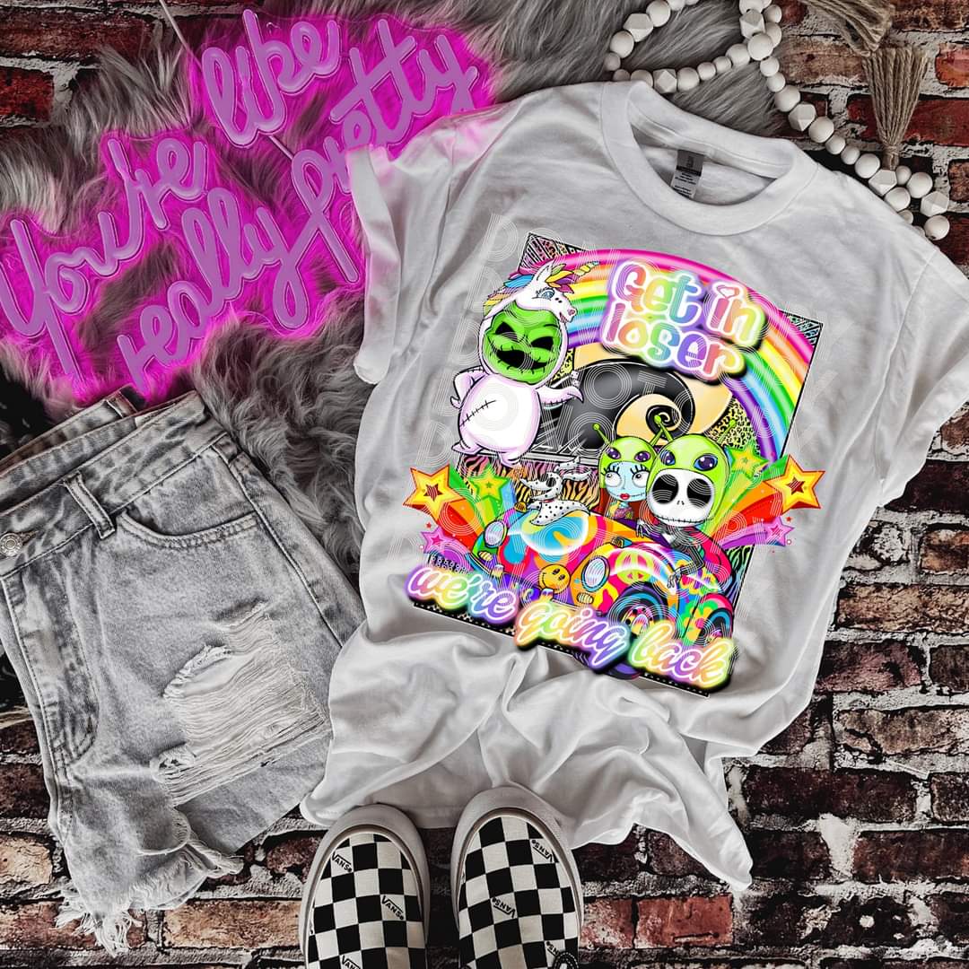 We're going back - DTF TRANSFER (LF horror Collab SSDD, DDV, RHD)