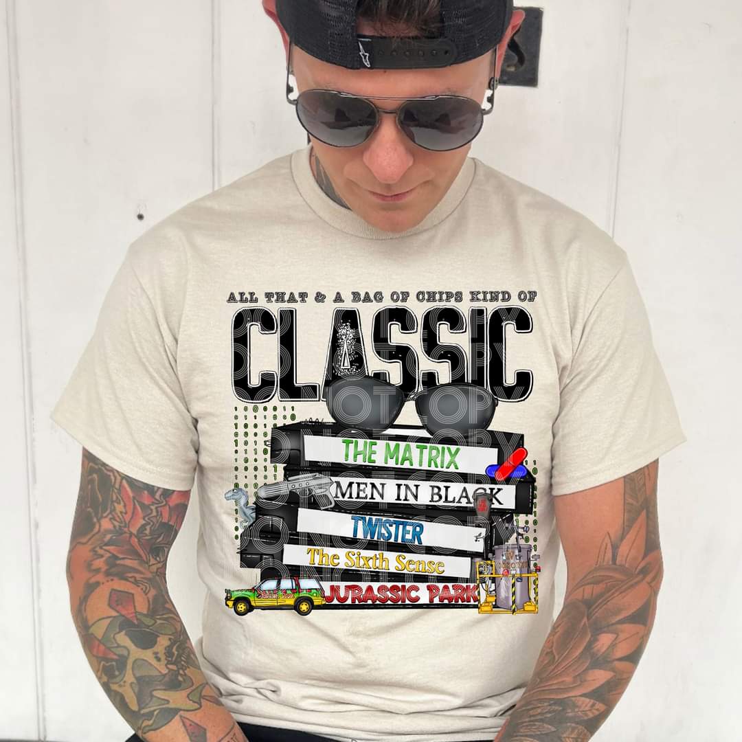 Classic action movies 90s VHS STACKS ; DTF TRANSFER ; TED