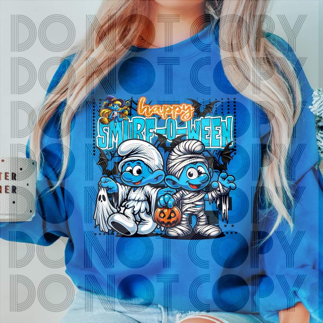 Happy Blue dudes - DTF TRANSFER (Falloween Collab) RHD/CST