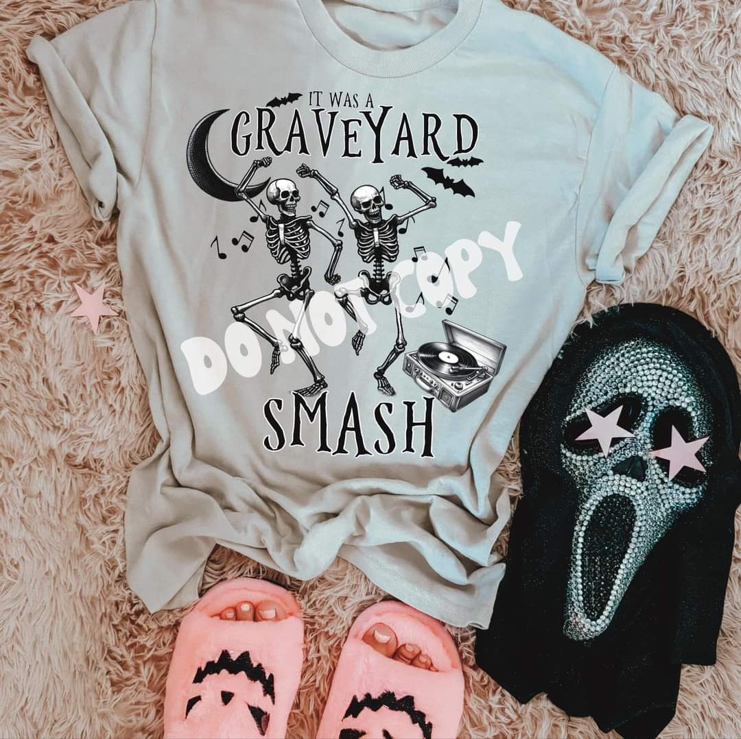 Graveyard smash skellies - DTF TRANSFER (Vintage Halloween Collab)