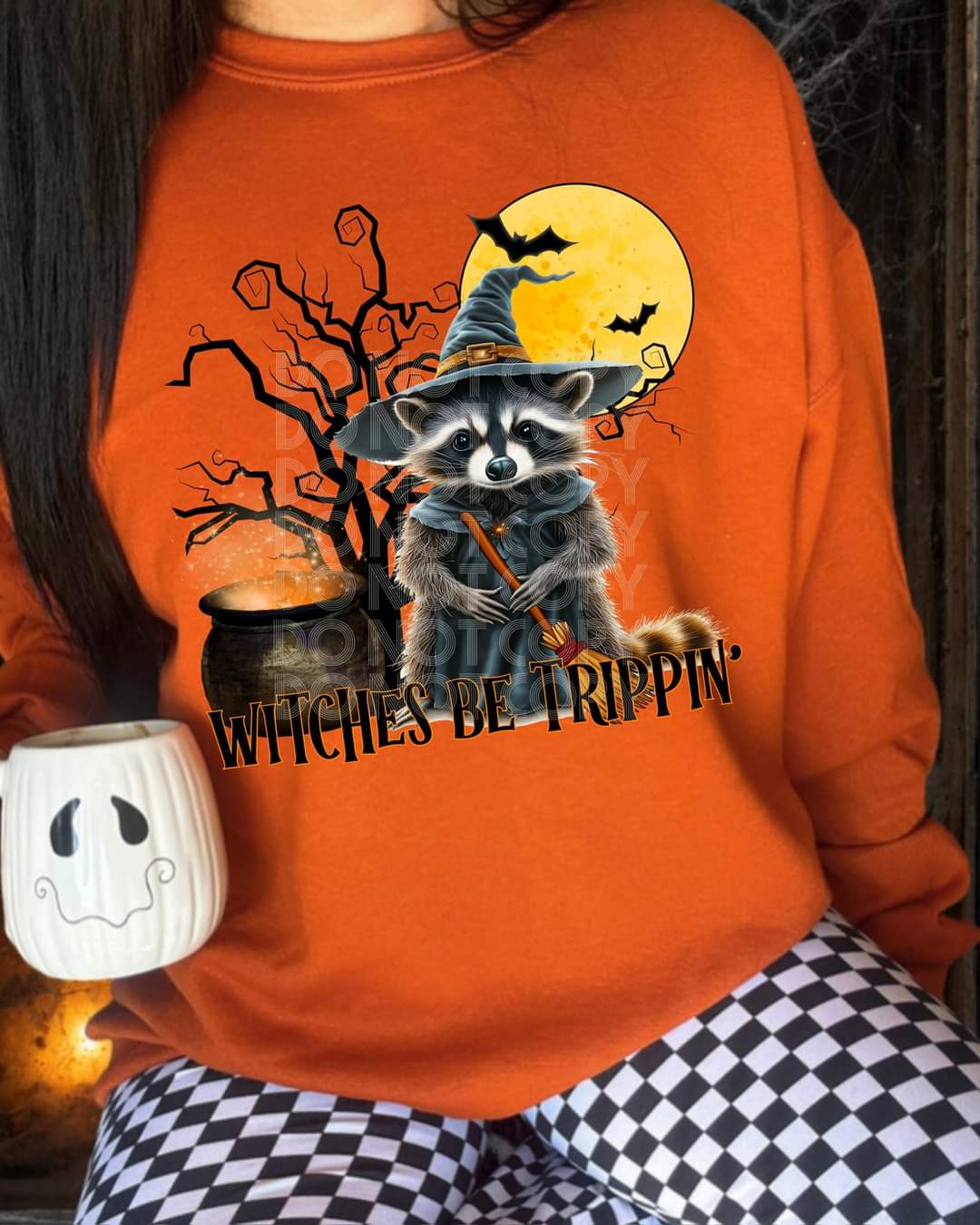 Witches be trippin raccoon ๐ฆ - DTF TRANSFER (DDV)
