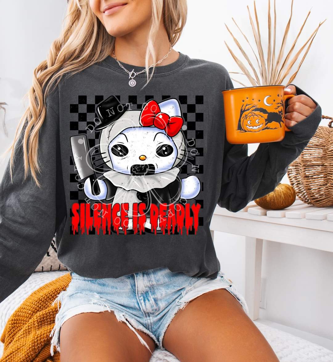 Silence is deadly hk - DTF TRANSFER (LDC A24)