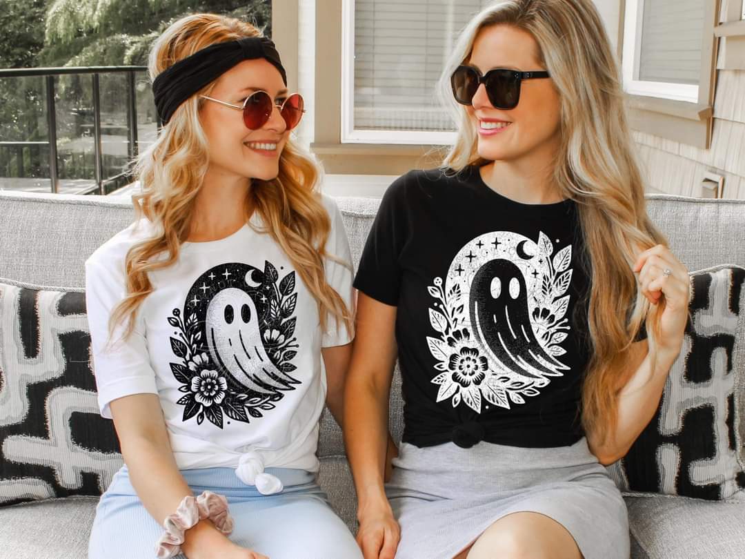 Floral ghost - DTF TRANSFER (LDC A24)