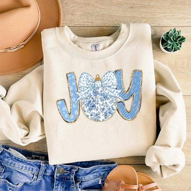 Blue Joy ornament - DTF TRANSFER