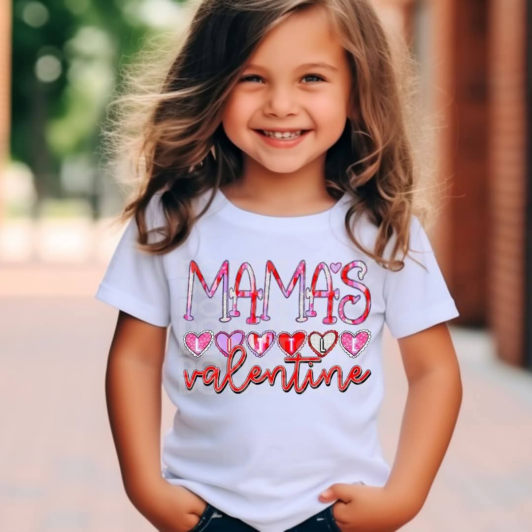 Mamas little Valentine- DTF TRANSFER (Kids Valentine Collab DDV/PHDC/CST)