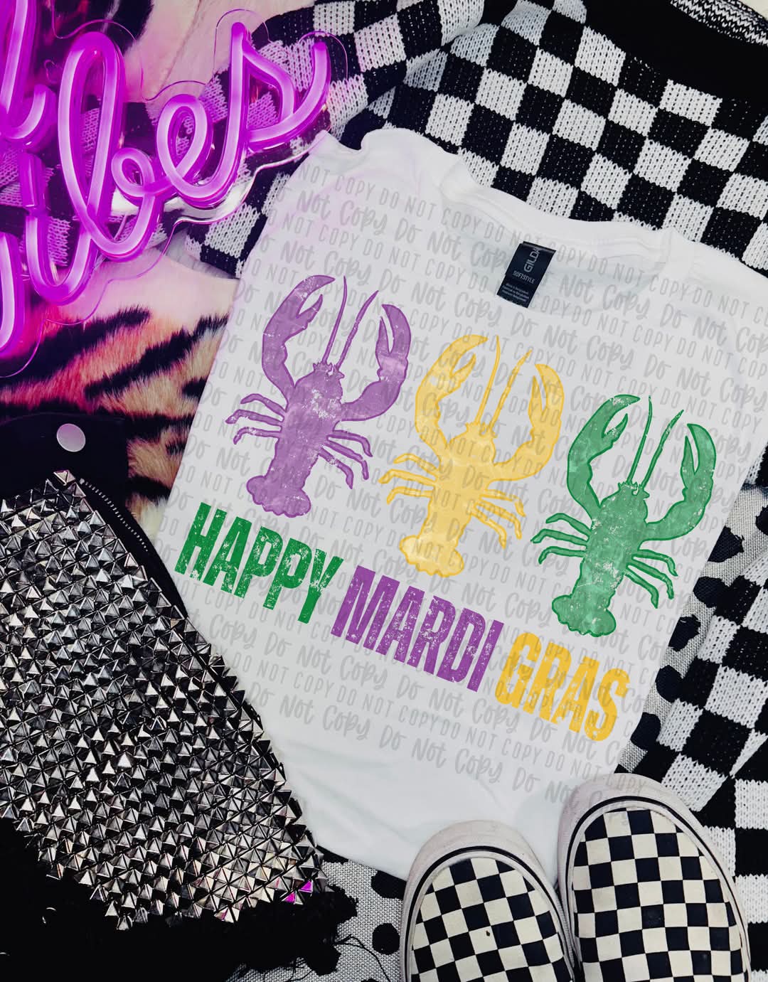 Mardi gras crawfish - DTF TRANSFER (SDA J24)