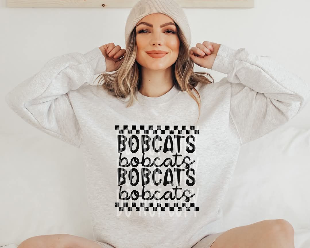 Bobcats (black checkered) - DTF TRANSFER (PHDC J24)