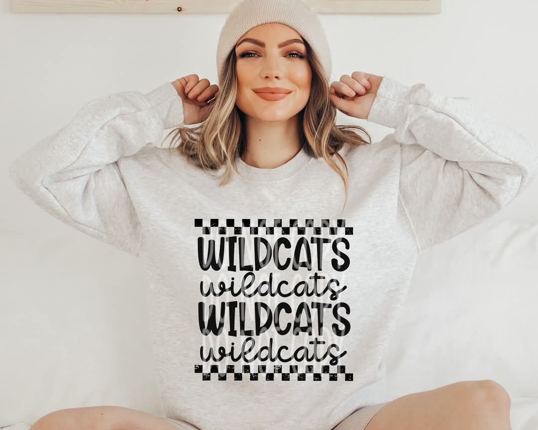 Wildcats (black checkered) - DTF TRANSFER (PHDC J24)