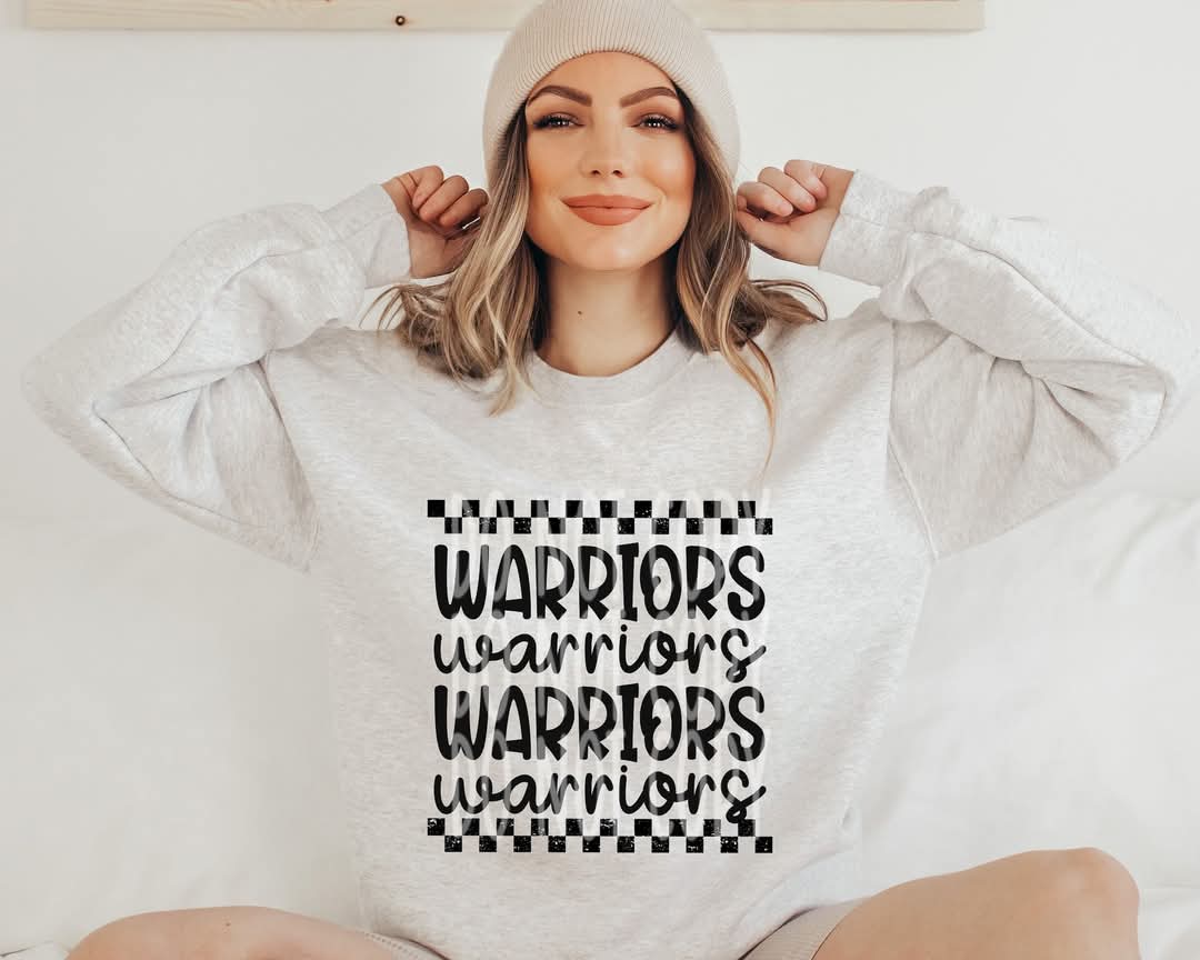 Warriors (black checkered) - DTF TRANSFER (PHDC J24)