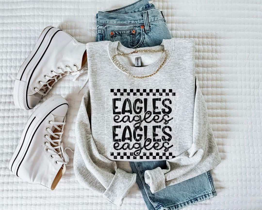 Eagles (black checkered) - DTF TRANSFER (PHDC J24)