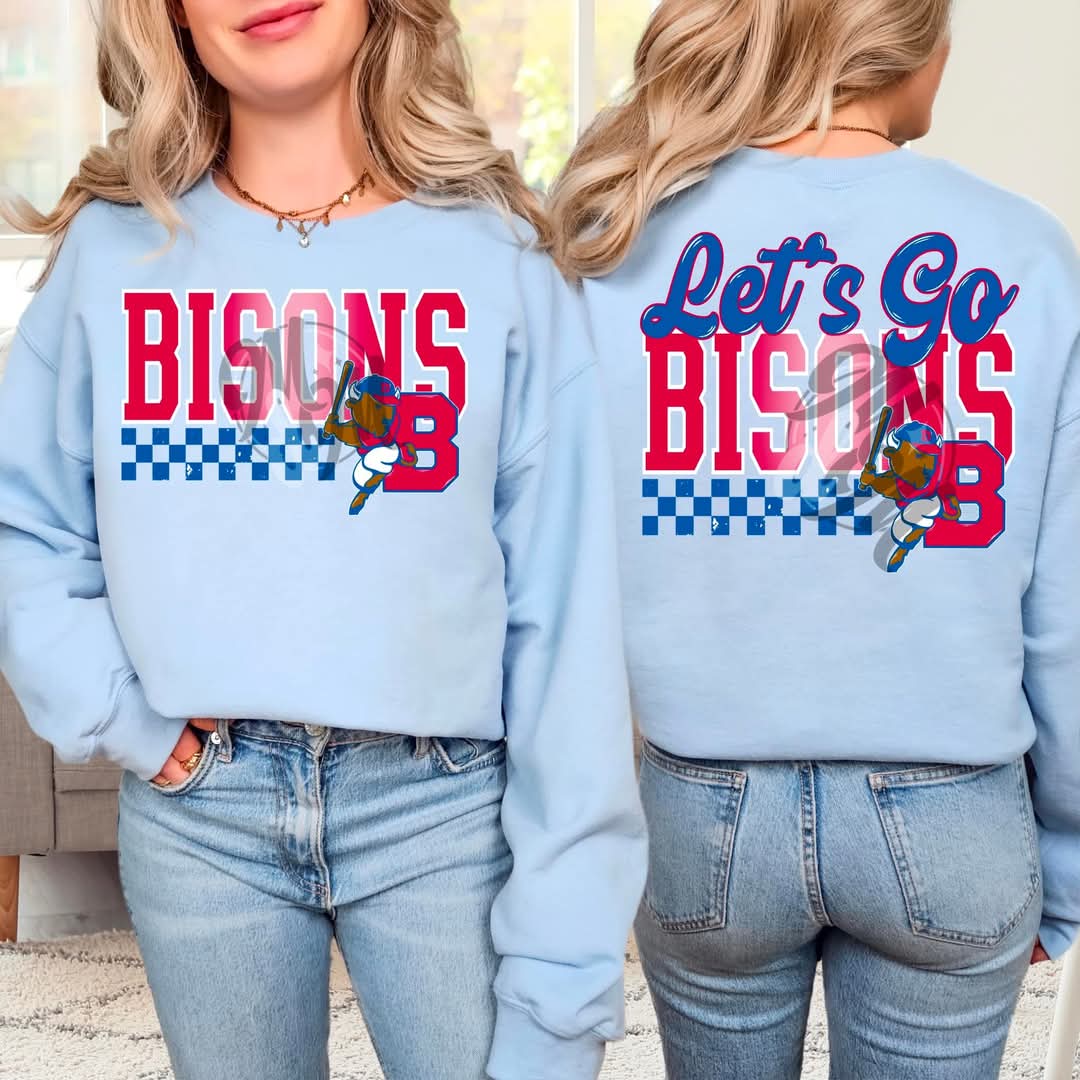 Bisons checkered - DTF TRANSFER (MMD/F25)