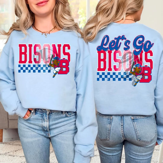 Bisons checkered - DTF TRANSFER (MMD/F25)