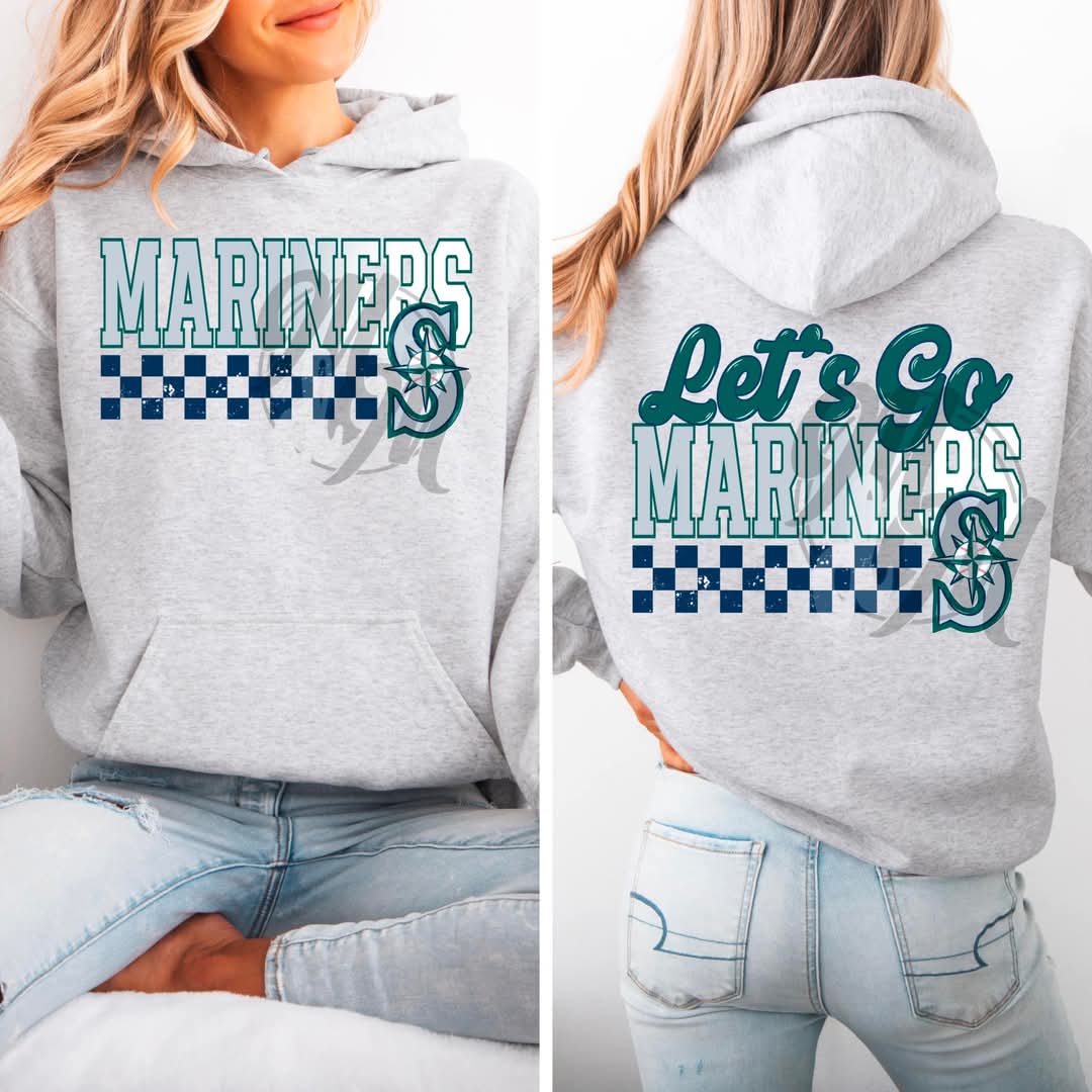 Mariners checkered - DTF TRANSFER (MMD/F25)