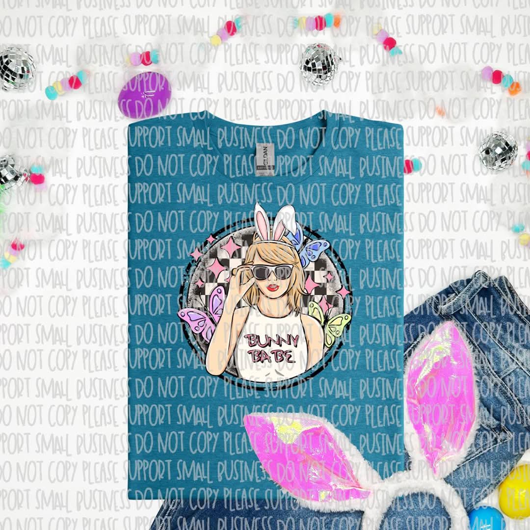 Swift bunny babe - DTF TRANSFER (T EASTER COLLAB BUNDLE)