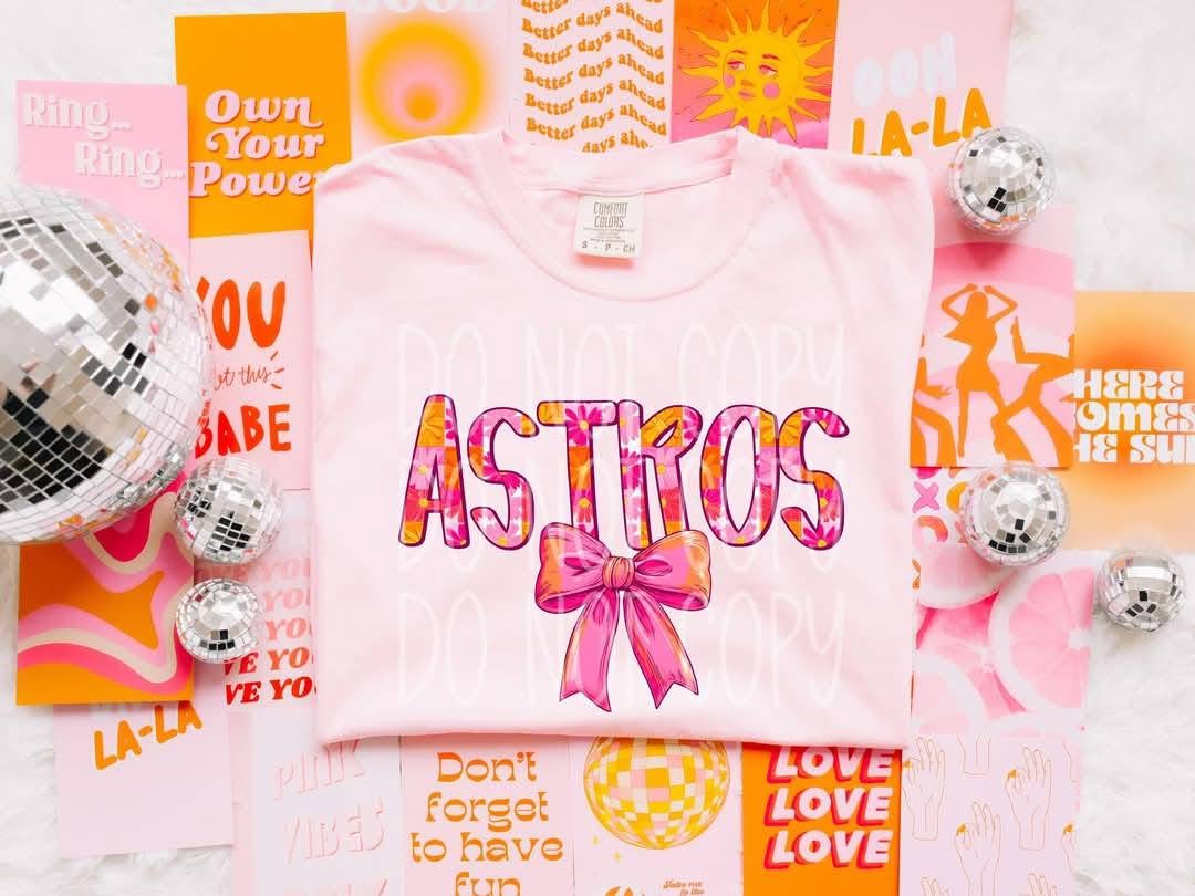 ASTROS floral bow coquette - DTF TRANSFER (PHDC MR25)