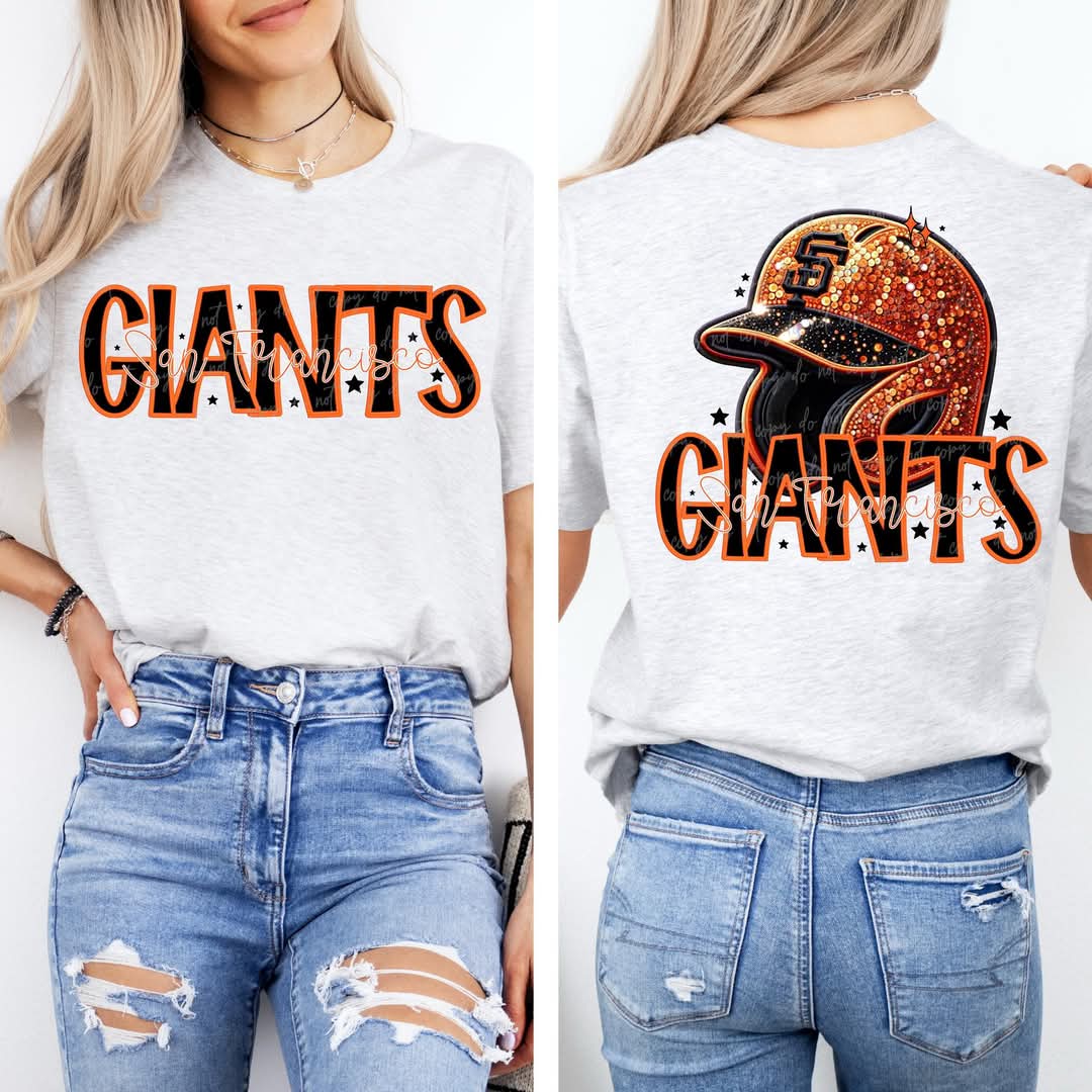Giants baseball Faux Sequin - DTF TRANSFER (VDS MR25)