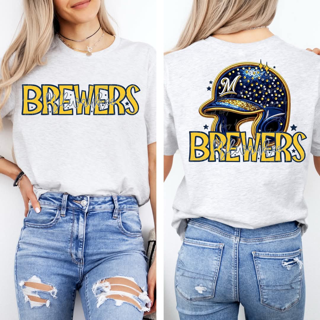 Brewers baseball Faux Sequin - DTF TRANSFER (VDS MR25)