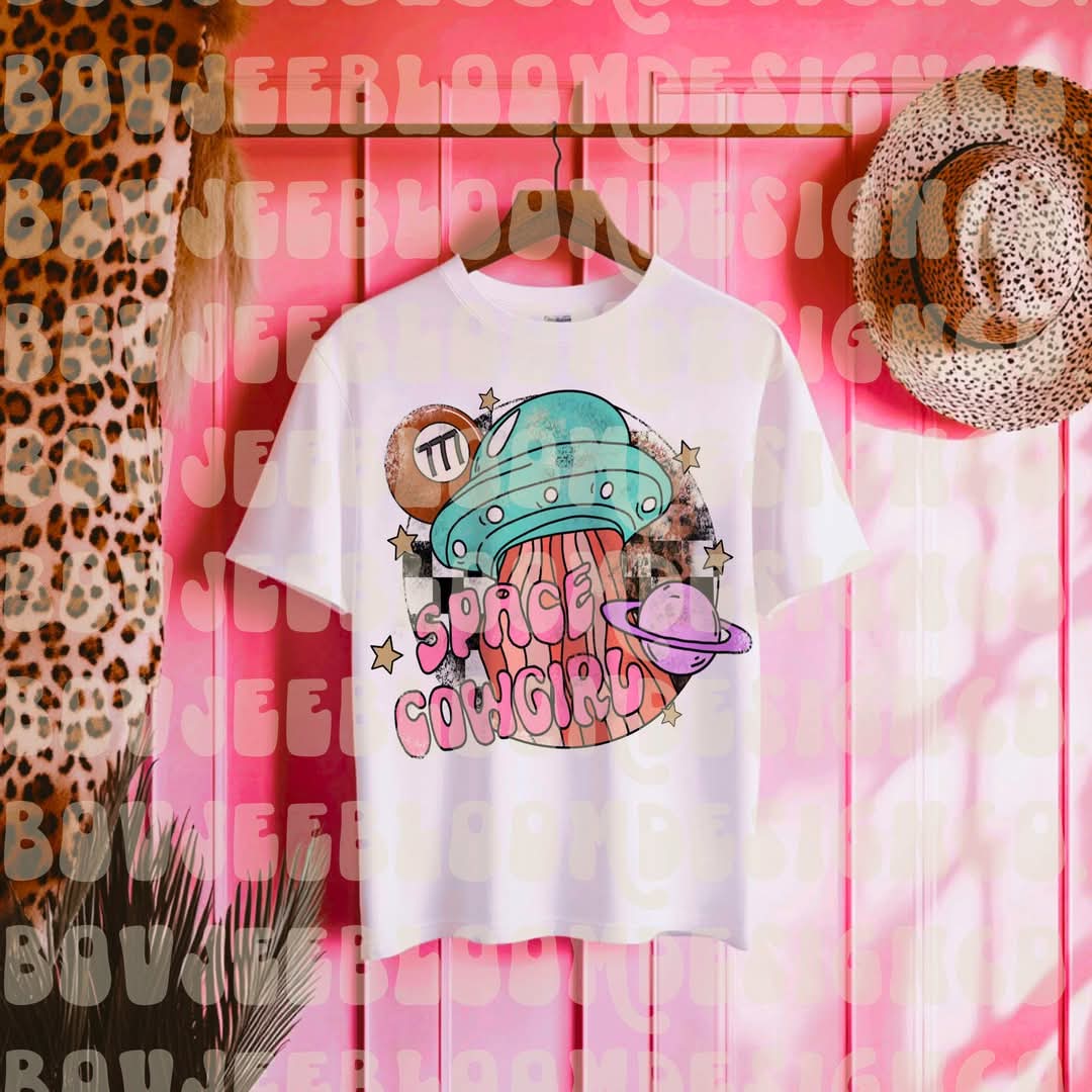 Space cowgirl - DTF TRANSFER (Cosmic Retrograde Collab)