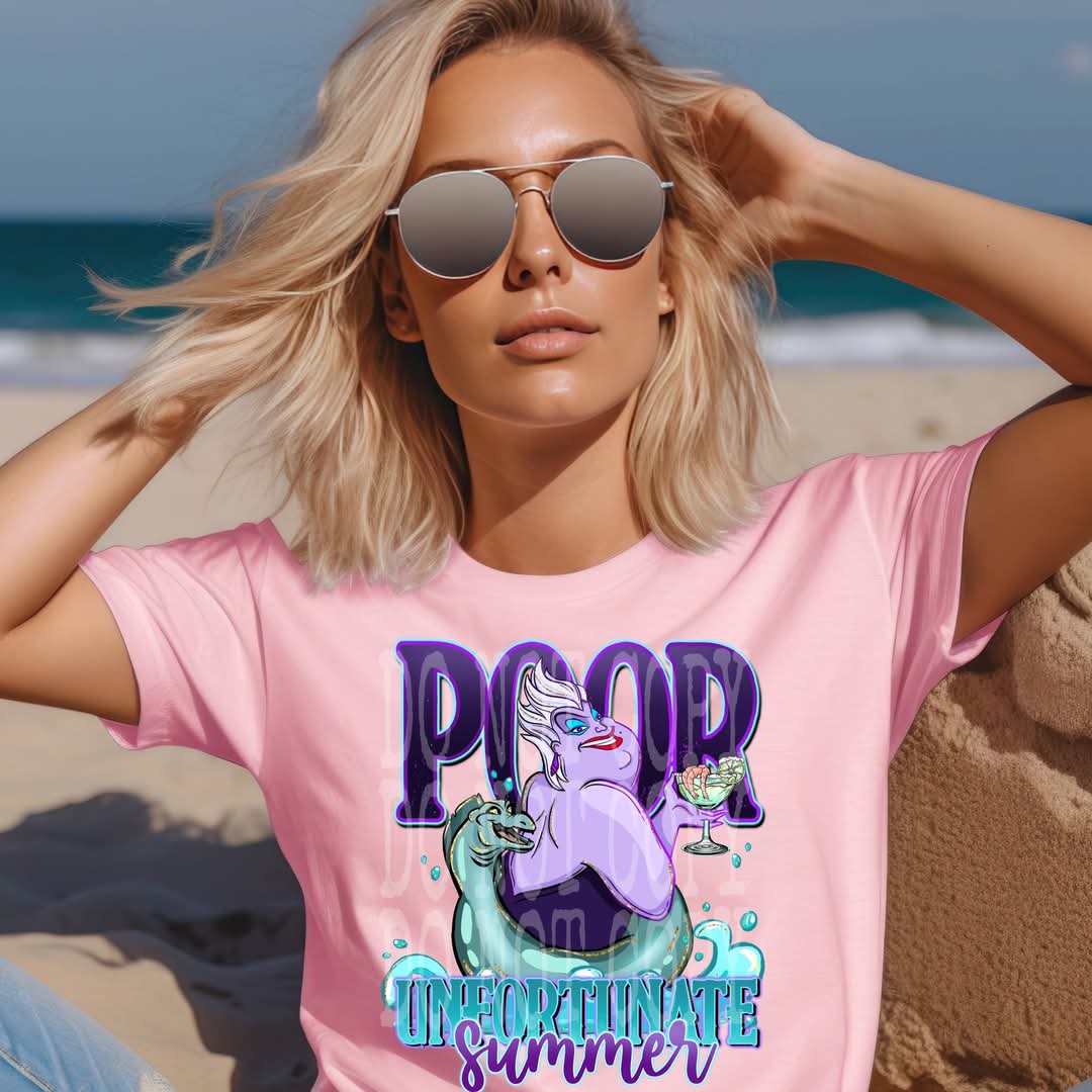 Poor unfortunate summer - DTF TRANSFER (Villain Summer PHDC/SSDD)